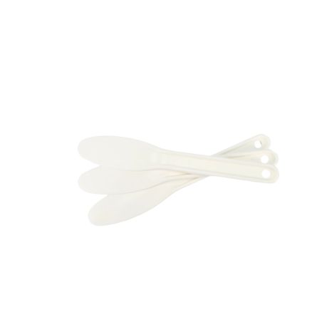 Spatules en plastique blanches