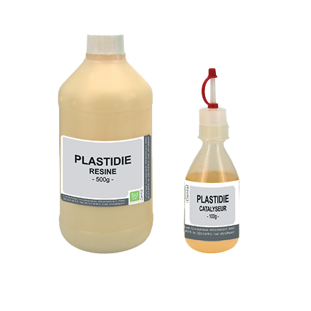 Plastidie Résine polyuréthane (résine 500g + catalyseur 100g)