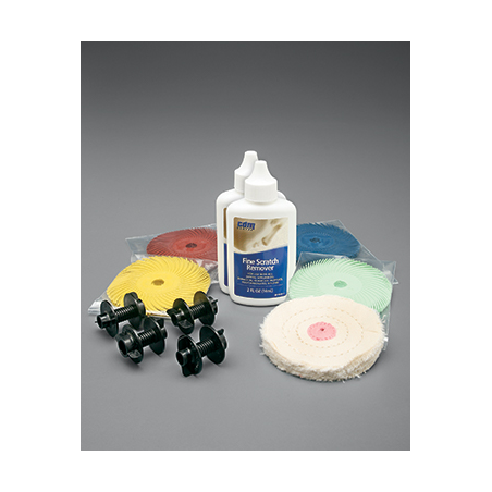 CDM Kit de polissage (5 brosses +mandrins +Scratch Remover)